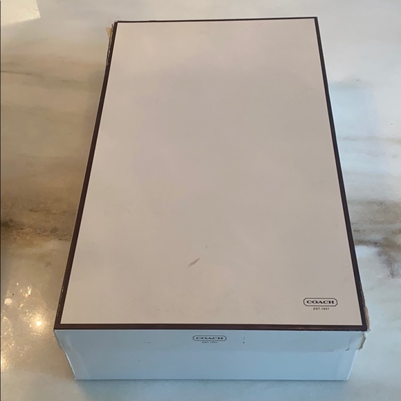 Coach Rory Polished Calf Boot Chocolate Brown 8.5 - Picture 13 of 16